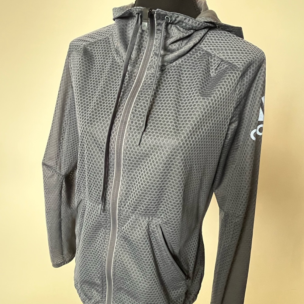 Gray adidas hoodie